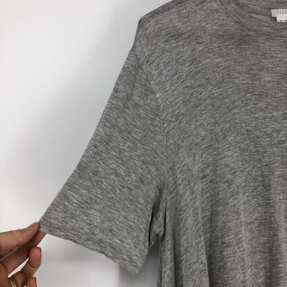 Urban Outfitters Cooperative Light  Gray Flowy Mockneck Short sleeve T-shirt S - Picture 6 of 13